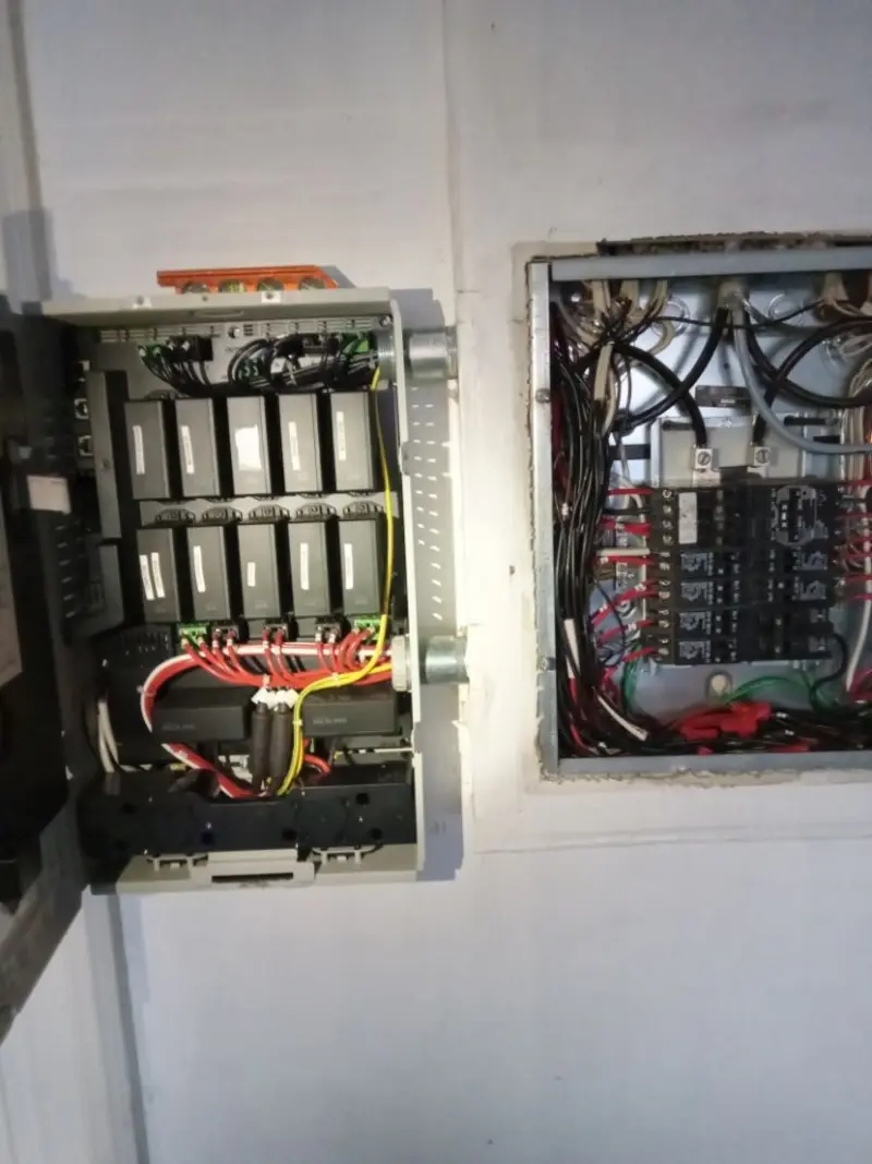 Electrical panel upgrade completed for Security Camera Wiring in Delran